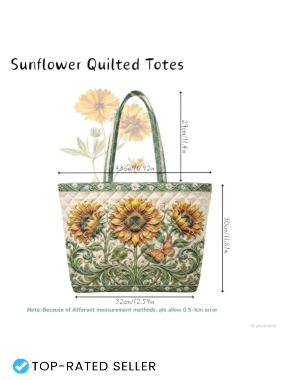 Quilted Tote Bag Shoulder Bag Fits 14 Inch Laptop Work Handbags Open Top